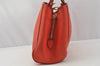 Auth Louis Vuitton Monogram Empreinte Montaigne MM 2Way Hand Bag Red LV 0430J