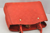 Auth Louis Vuitton Monogram Empreinte Montaigne MM 2Way Hand Bag Red LV 0430J