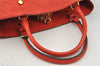 Auth Louis Vuitton Monogram Empreinte Montaigne MM 2Way Hand Bag Red LV 0430J