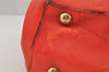 Auth Louis Vuitton Monogram Empreinte Montaigne MM 2Way Hand Bag Red LV 0430J