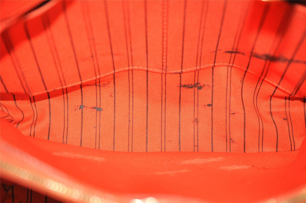 Auth Louis Vuitton Monogram Empreinte Montaigne MM 2Way Hand Bag Red LV 0430J