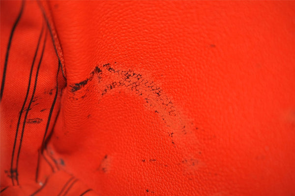 Auth Louis Vuitton Monogram Empreinte Montaigne MM 2Way Hand Bag Red LV 0430J