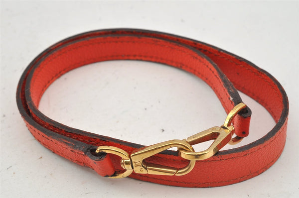 Auth Louis Vuitton Monogram Empreinte Montaigne MM 2Way Hand Bag Red LV 0430J