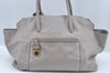 Authentic MIU MIU Vintage Leather 2Way Shoulder Tote Bag Gray 0432J