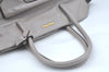 Authentic MIU MIU Vintage Leather 2Way Shoulder Tote Bag Gray 0432J
