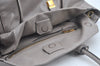 Authentic MIU MIU Vintage Leather 2Way Shoulder Tote Bag Gray 0432J