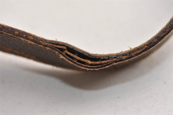 Authentic GUCCI Vintage Shoulder Tote Bag GG PVC Leather Brown 0432K