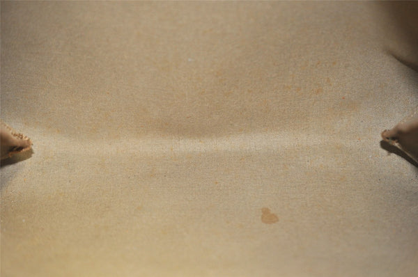 Authentic GUCCI Vintage Shoulder Tote Bag GG PVC Leather Brown 0432K