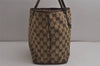 Authentic GUCCI New Britt Shoulder Tote Bag GG Canvas Leather 169946 Brown 0433K