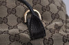 Authentic GUCCI New Britt Shoulder Tote Bag GG Canvas Leather 169946 Brown 0433K