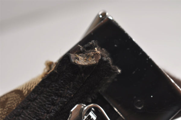 Authentic GUCCI Shoulder Cross Body Bag GG Canvas Leather 122790 Brown 0434K