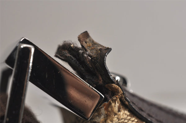 Authentic GUCCI Shoulder Cross Body Bag GG Canvas Leather 122790 Brown 0434K