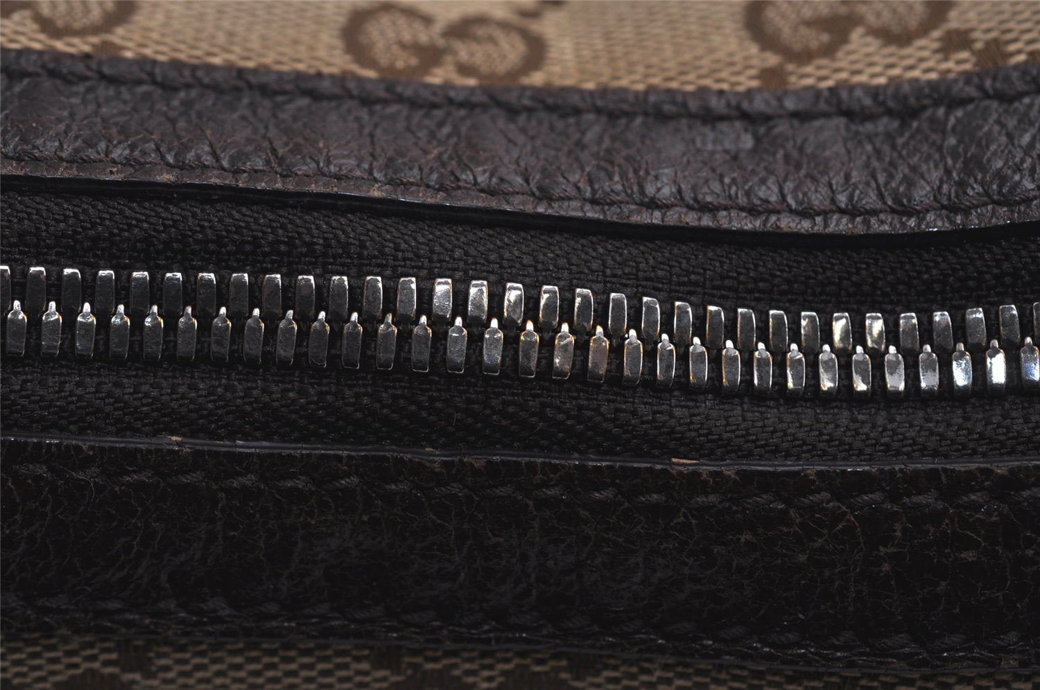 Authentic GUCCI Shoulder Cross Body Bag GG Canvas Leather 122790 Brown 0434K