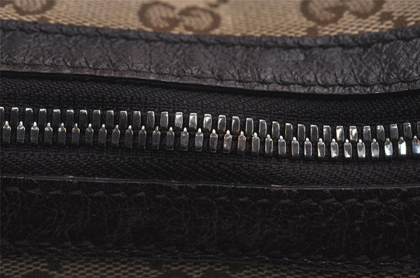 Authentic GUCCI Shoulder Cross Body Bag GG Canvas Leather 122790 Brown 0434K