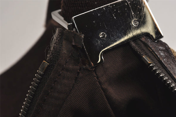 Authentic GUCCI Shoulder Cross Body Bag GG Canvas Leather 122790 Brown 0434K