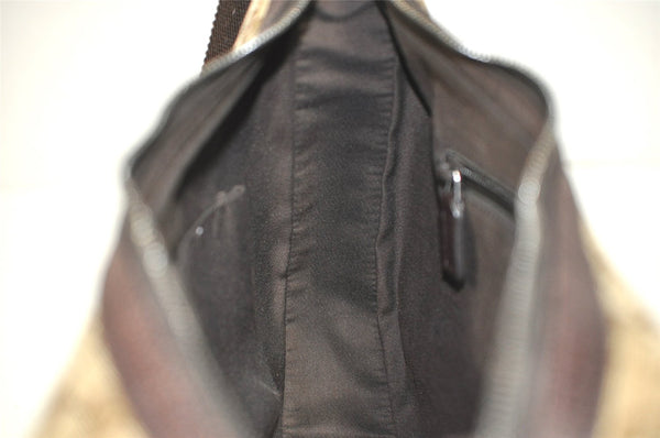 Authentic GUCCI Shoulder Cross Body Bag GG Canvas Leather 122790 Brown 0434K