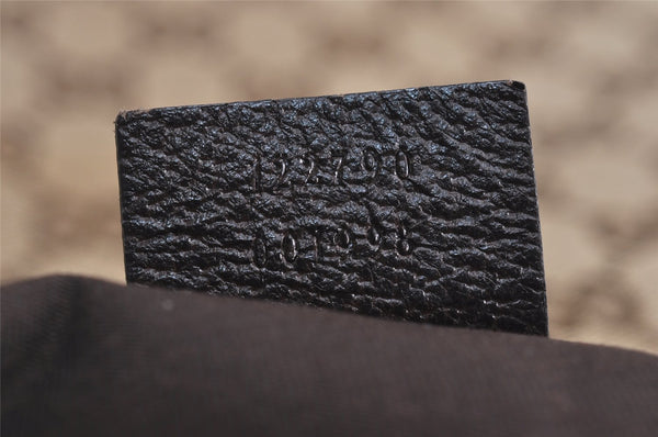 Authentic GUCCI Shoulder Cross Body Bag GG Canvas Leather 122790 Brown 0434K