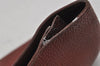 Authentic HERMES Dogon GM Leather Long Wallet Purse Brown 0435J