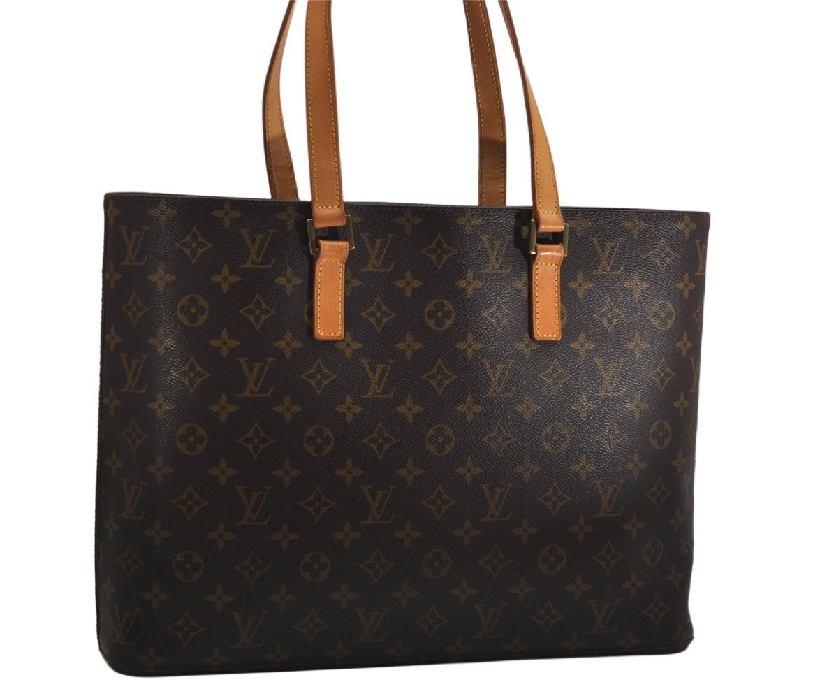 Authentic Louis Vuitton Monogram Luco Shoulder Tote Bag M51155 LV 0435K