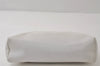 Authentic CHANEL Vintage Caviar Skin Clutch Hand Bag Purse White CC 0436J