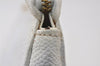 Authentic CHANEL Vintage Caviar Skin Clutch Hand Bag Purse White CC 0436J
