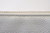 Authentic CHANEL Vintage Caviar Skin Clutch Hand Bag Purse White CC 0436J