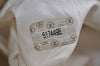 Authentic CHANEL Vintage Caviar Skin Clutch Hand Bag Purse White CC 0436J