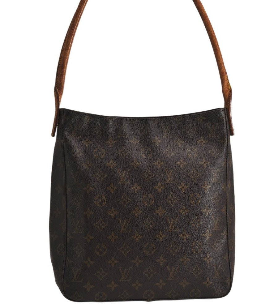 Authentic Louis Vuitton Monogram Looping GM Shoulder Bag M51145 LV 0436K