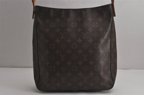 Authentic Louis Vuitton Monogram Looping GM Shoulder Bag M51145 LV 0436K