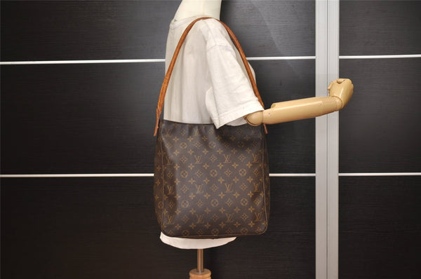 Authentic Louis Vuitton Monogram Looping GM Shoulder Bag M51145 LV 0436K