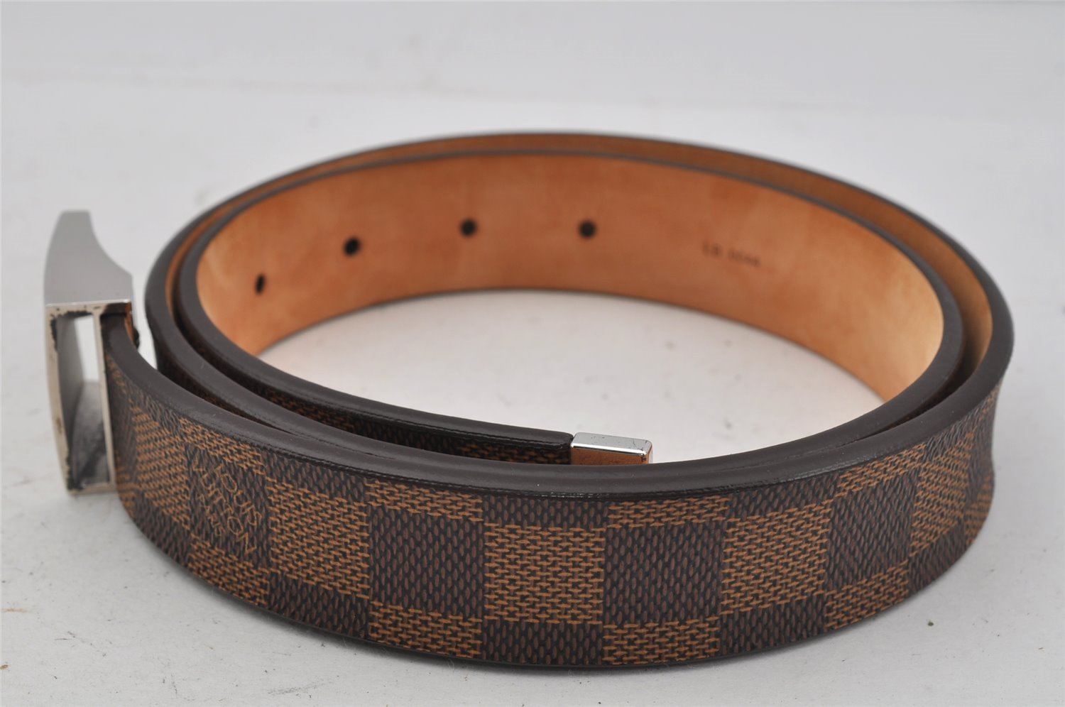 Authentic Louis Vuitton Damier Ceinture Carre Belt 80cm 31.5