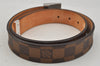 Authentic Louis Vuitton Damier Ceinture Carre Belt 80cm 31.5" M6803 LV 0439J