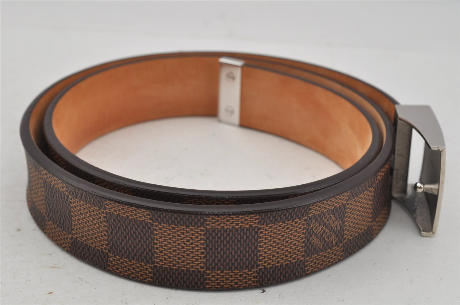 Authentic Louis Vuitton Damier Ceinture Carre Belt 80cm 31.5