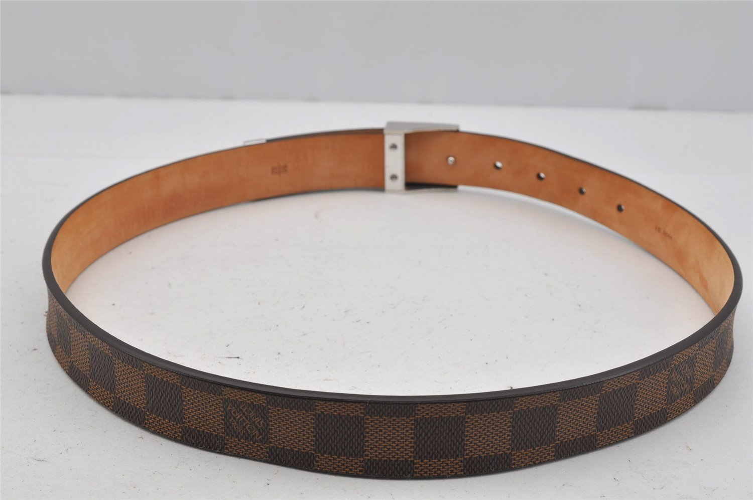 Authentic Louis Vuitton Damier Ceinture Carre Belt 80cm 31.5