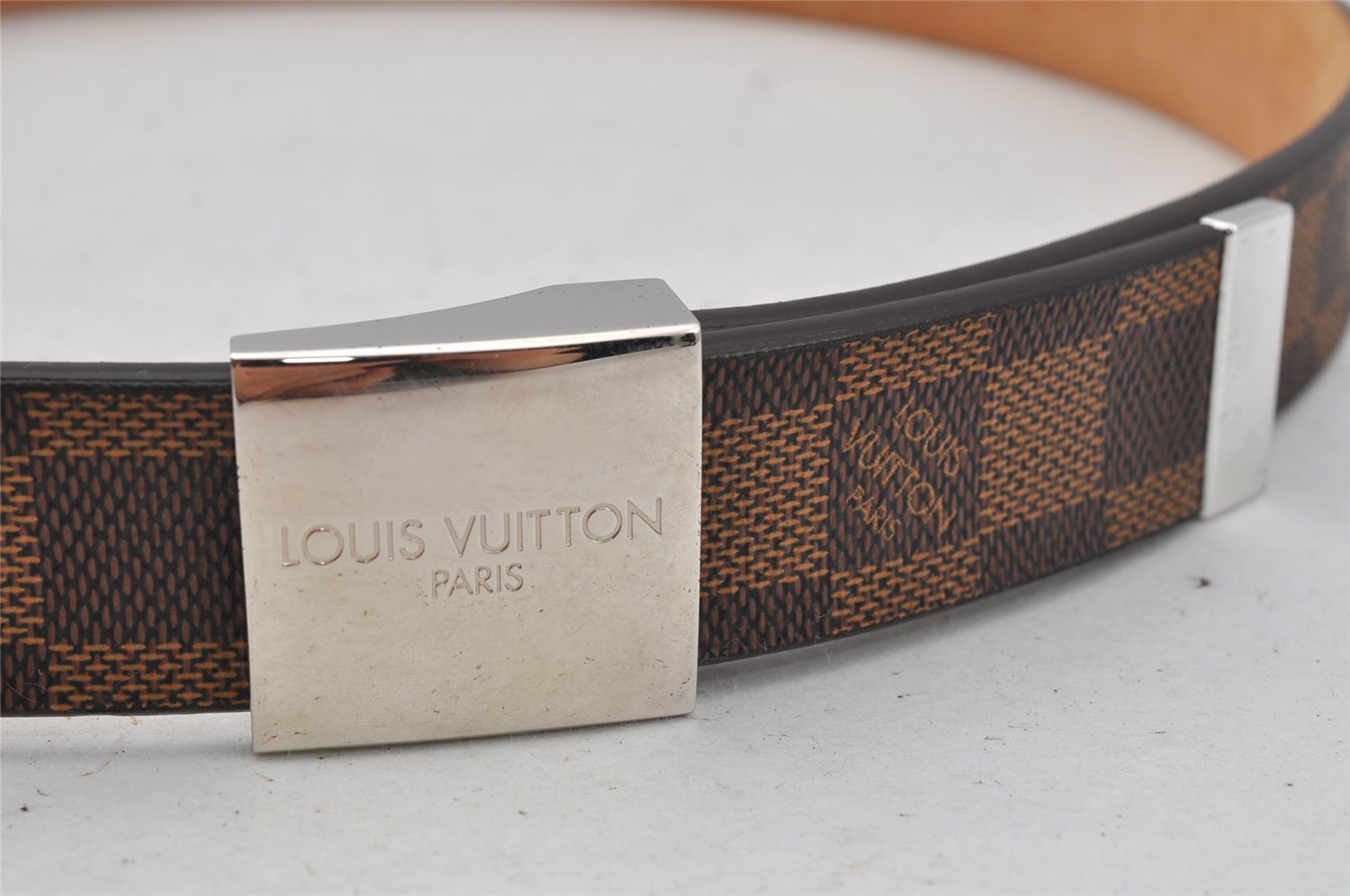 Authentic Louis Vuitton Damier Ceinture Carre Belt 80cm 31.5