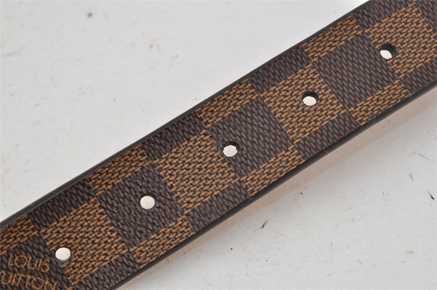 Authentic Louis Vuitton Damier Ceinture Carre Belt 80cm 31.5