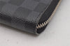 Authentic Louis Vuitton Damier Graphite Zippy Organizer Wallet N63077 LV 0440J