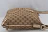 Authentic GUCCI Abbey Shoulder Cross Bag GG Canvas Leather 131326 Brown 0441K