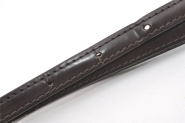 Authentic Louis Vuitton Leather Shoulder Strap Brown 39.8-46.9" LV 0442J