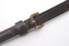 Authentic Louis Vuitton Leather Shoulder Strap Brown 39.8-46.9" LV 0442J