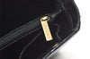Authentic CHANEL Vintage Enamel Shoulder Hand Bag Purse Black 0442K