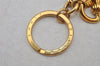 Authentic Louis Vuitton LV Circle Bag Charm Key Holder Gold M68000 LV 0443J