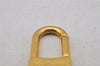 Authentic Louis Vuitton LV Circle Bag Charm Key Holder Gold M68000 LV 0443J