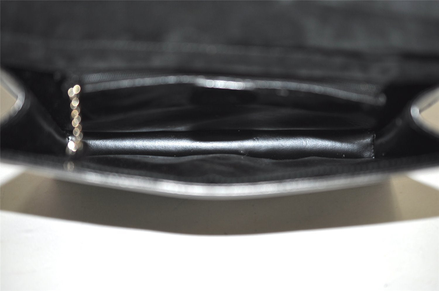 Authentic GUCCI Vintage Horsebit Shoulder Hand Bag Purse Leather Black 0444I