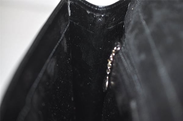 Authentic GUCCI Vintage Horsebit Shoulder Hand Bag Purse Leather Black 0444I