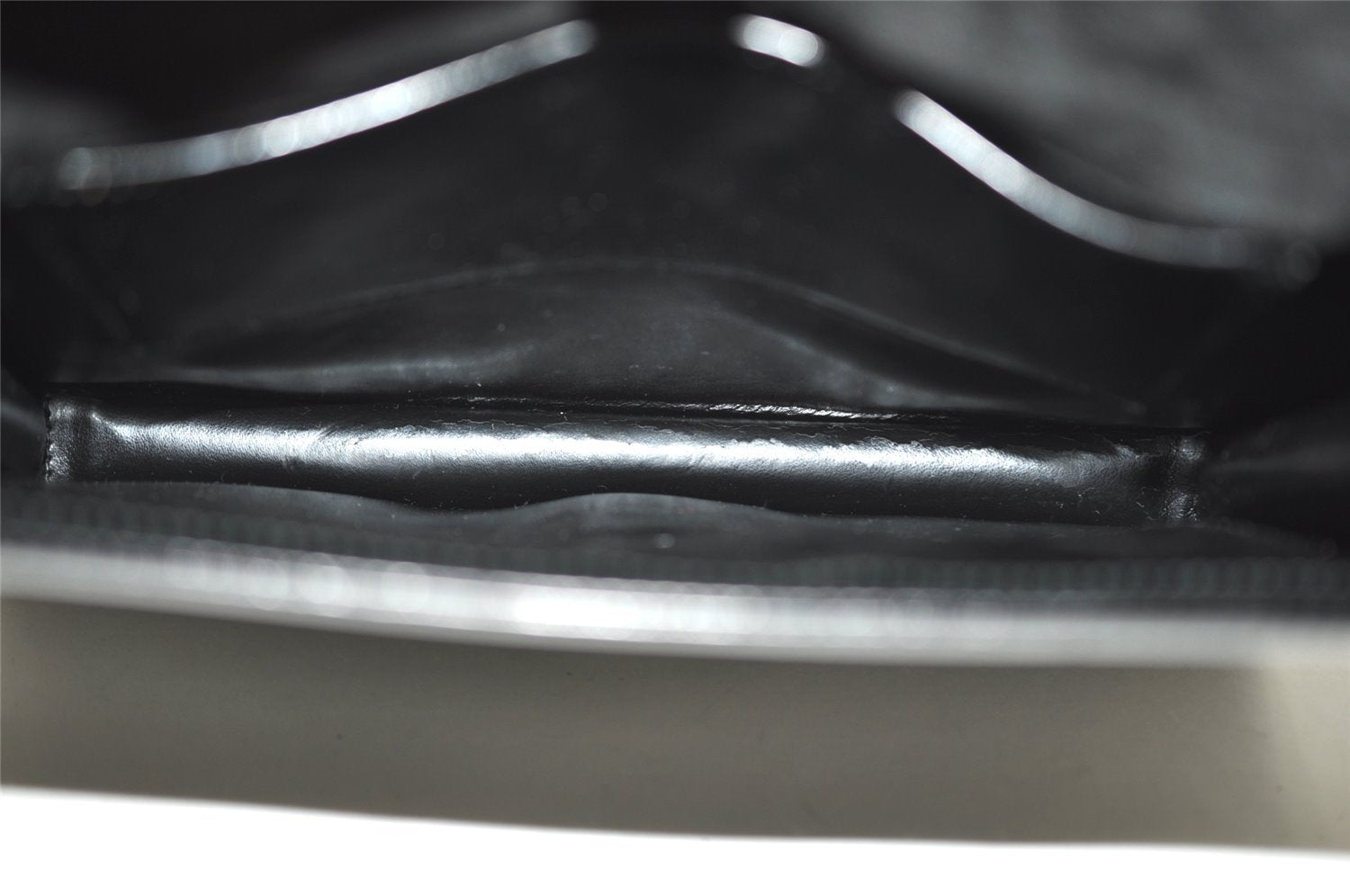 Authentic GUCCI Vintage Horsebit Shoulder Hand Bag Purse Leather Black 0444I