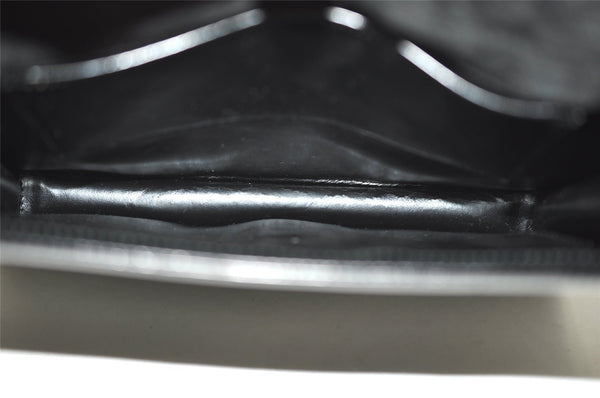 Authentic GUCCI Vintage Horsebit Shoulder Hand Bag Purse Leather Black 0444I