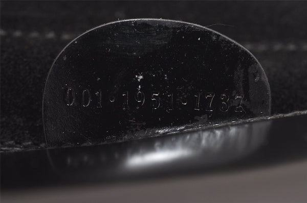 Authentic GUCCI Vintage Horsebit Shoulder Hand Bag Purse Leather Black 0444I