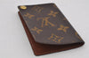 Auth Louis Vuitton Monogram Porte Cartes Credit Pression M60937 Card Case 0444K