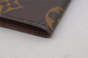 Auth Louis Vuitton Monogram Porte Cartes Credit Pression M60937 Card Case 0444K